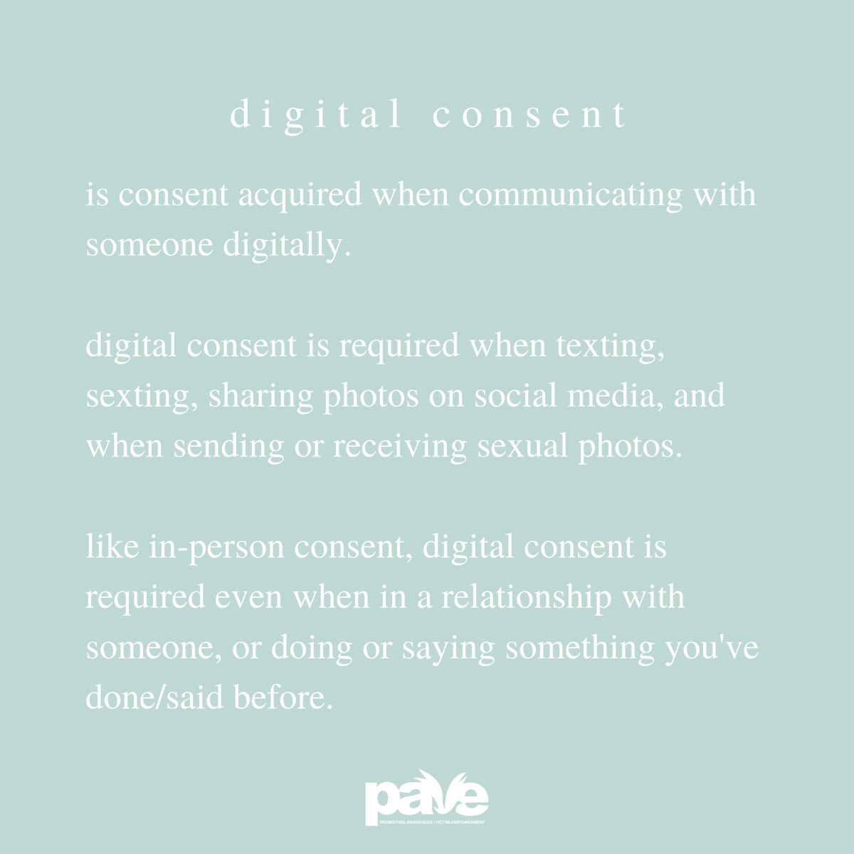 Survivorsdotorg's tweet photo. Day 1 of #TakeBackTheSwipe is all about digital consent!
Digital consent is key to creating safe spaces for people to meet and interact online.
For more info, please visit https://t.co/r4Z6ZRKpQ4! https://t.co/Mh719PHV89