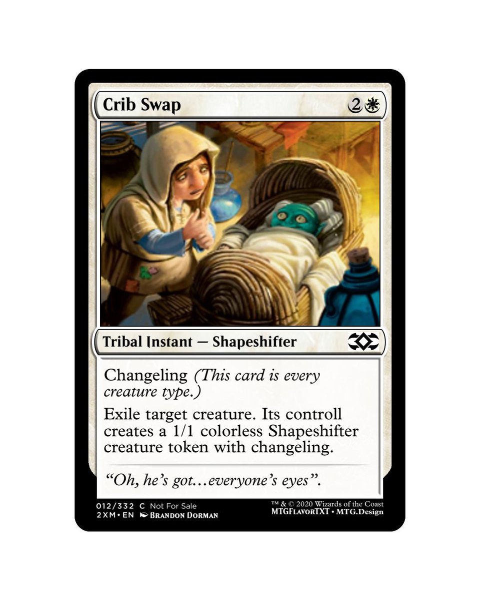 mtgtxtflavor's tweet photo. Custom flavor text.
#mtg #mtgalter #magicthegathering #magicaddict #mtgalteration #mtgalteredcard #mtgaltered #alteredmtg #alteredcard #mtgcommunity #mtgdaily #mtgedh #mtgcollection #mtgpimp #mtgaddicts #mtgcommunity #mtgflavortext #mtgcustom https://t.co/BCbU8M5uAG