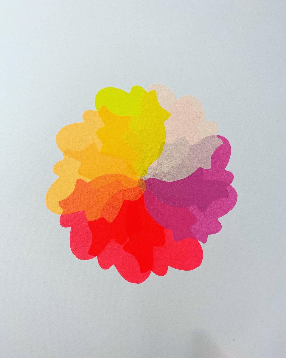 New work - my 10th and final layer - next up... blues! #itsgreattocreate