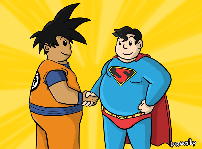 goku and superman friends