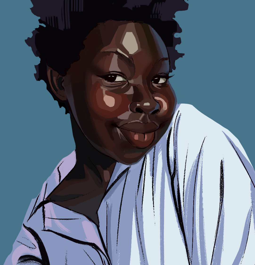 CandiceMessado's tweet photo. I am in love with her skin so i painted herrr ✨ https://t.co/OBYUmqd4bx