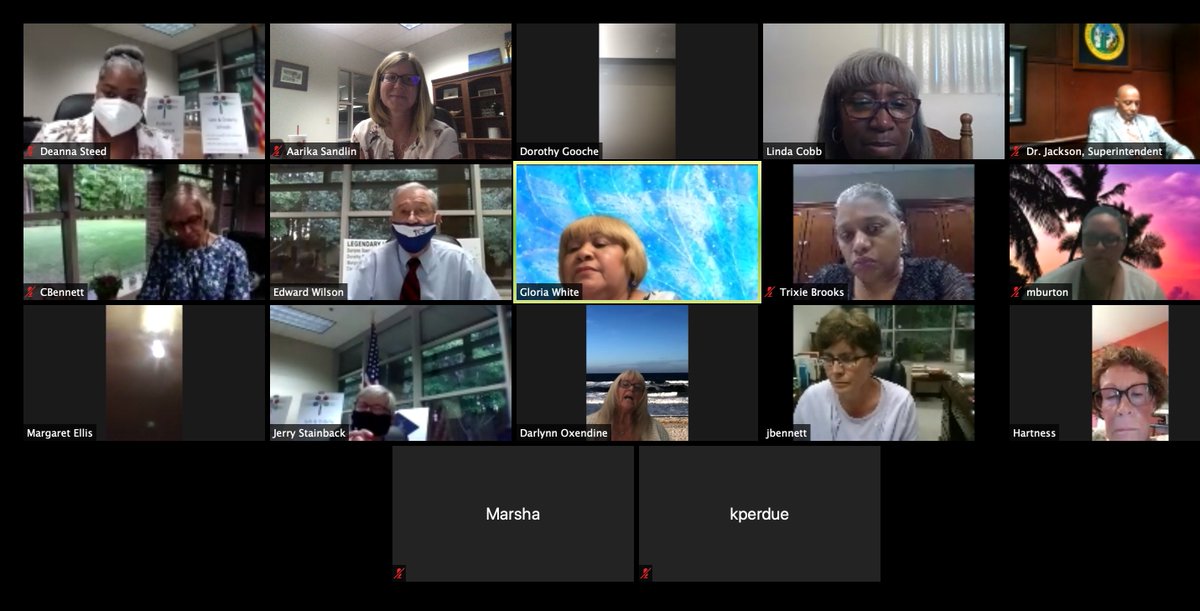 VanceCoSchools's tweet photo. The Vance County Schools Board of Education continues working hard for our district. Their commitment to VCS continues virtually - a testament to moving our district forward, their passion for education and a love for our community. We are #VanceCoProud! https://t.co/QsFVEYn8F9