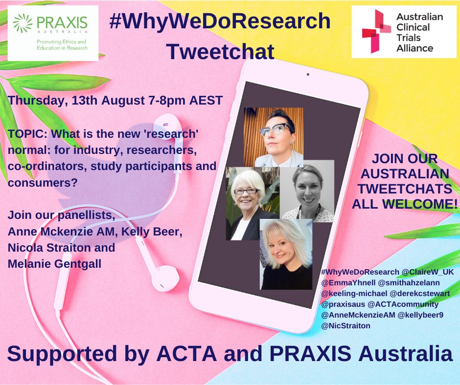 We’re back with our #WhyWeDoResearch Tweetchat on Thursday 13 August 7-8pm AEST. This time the theme is: What is the new ‘research’ normal? Join us, and our colleagues at @PRAXISaus by engaging with the hashtag and following the handles in the flyer