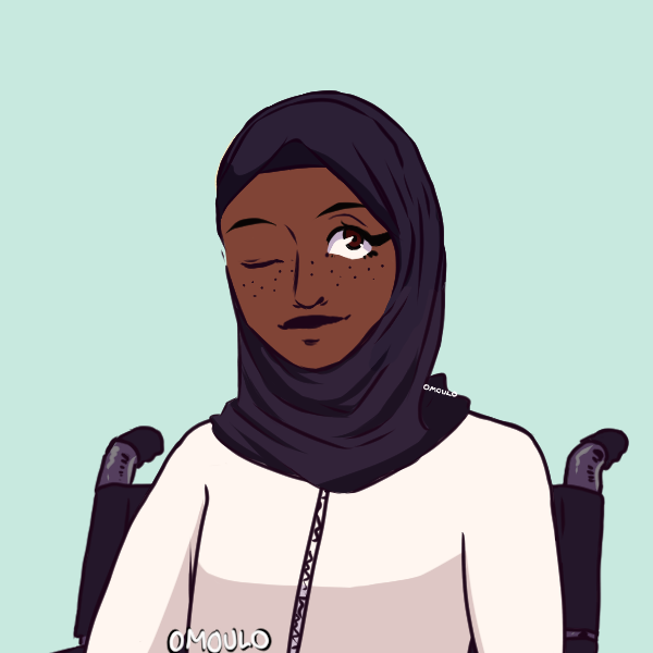 OMOULO'S ICON MAKER by @.omoulo -15 skintones, including several dark skin- a few different noses- several thick lip options- different textured hairs, braids, baby hairs (!!!), etc- wheelchair! hearing aids!- vitiligo option-hijab-pride flags https://picrew.me/image_maker/391245