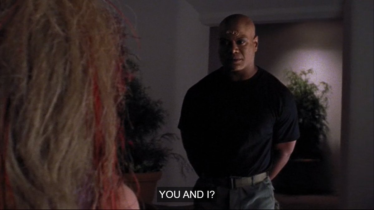 I didn't include the screenshots, but I love how Teal'c goes "I'm actually violating orders right now" and Lya is all "Well that convinces me to hear you out, please continue."But who knows, in Nox society disobeying orders could be a good thing?