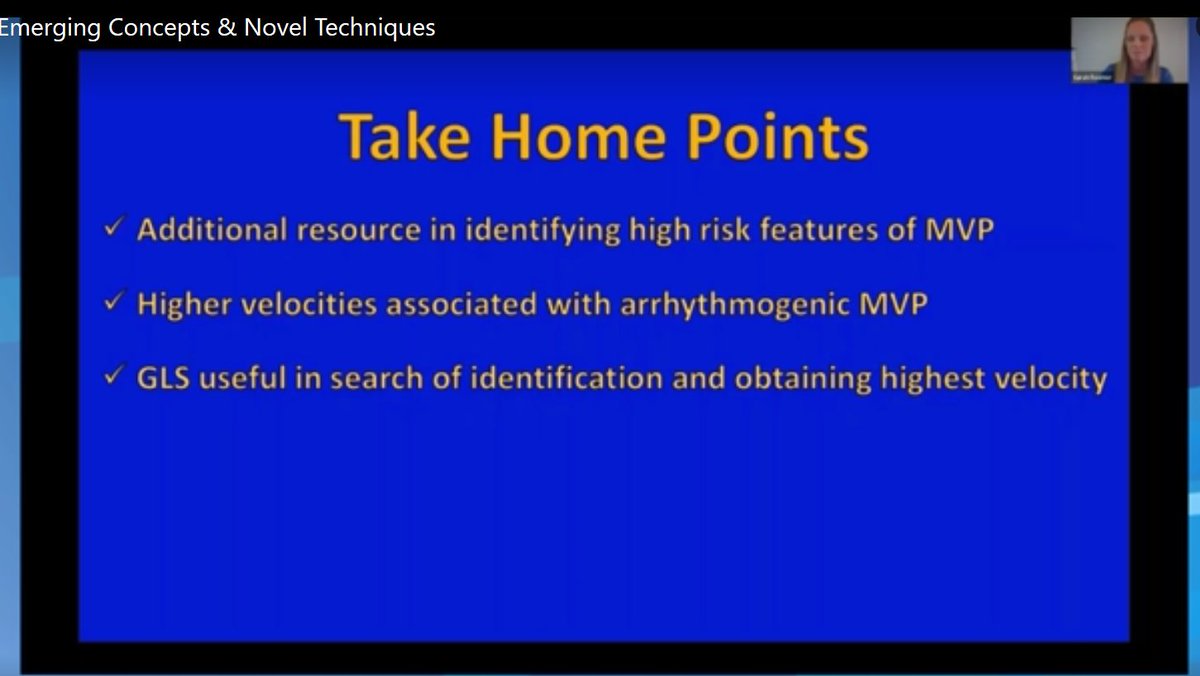 BonitaEcho's tweet photo. Catching up on #ASE2020 presentations. Great talk by @SarahRoemer10 on the “Pickelhaube Sign” in malignant MVP.
Tips: often best seen at posterolateral annulus (apical LAX view); GLS helpful in identifying site for highest TDI spike.
#VirtualEcho #EchoAtHome #EchoinPJs
@ASE360 https://t.co/Ms4mzoC4Ln