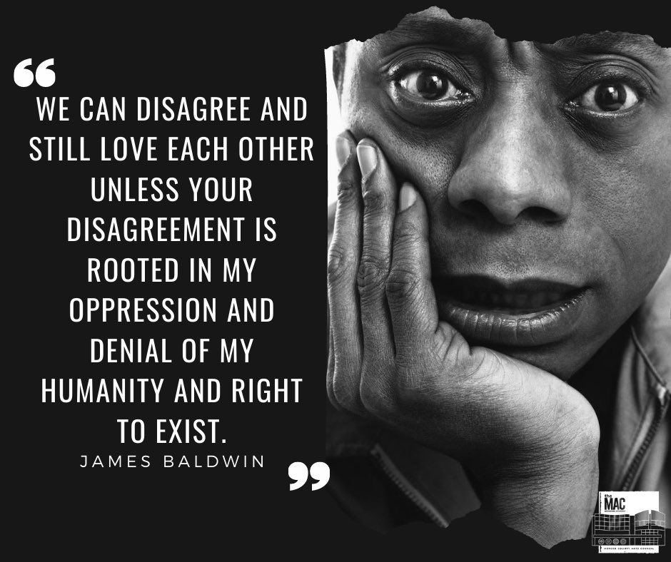 artsmerced's tweet photo. James Baldwin (1924–1987) was an essayist, playwright, novelist and voice of the American civil rights movement known for works including 'Notes of a Native Son,' 'The Fire Next Time' and 'Go Tell It on the Mountain.'  #jamesbaldwin https://t.co/WpVjEXMHFE