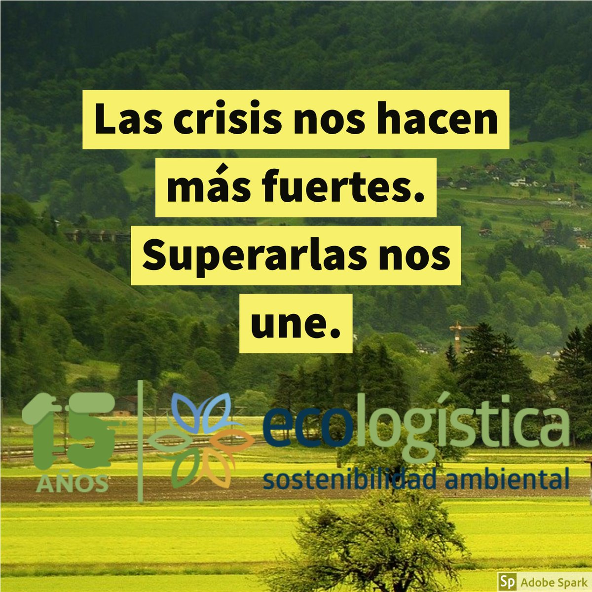 EcologisticaSAS's tweet photo. Superaremos juntos la crisis por la pandemia. Nos queda el reto de la #crisisclimática🌍 https://t.co/JNe6rsAKbA