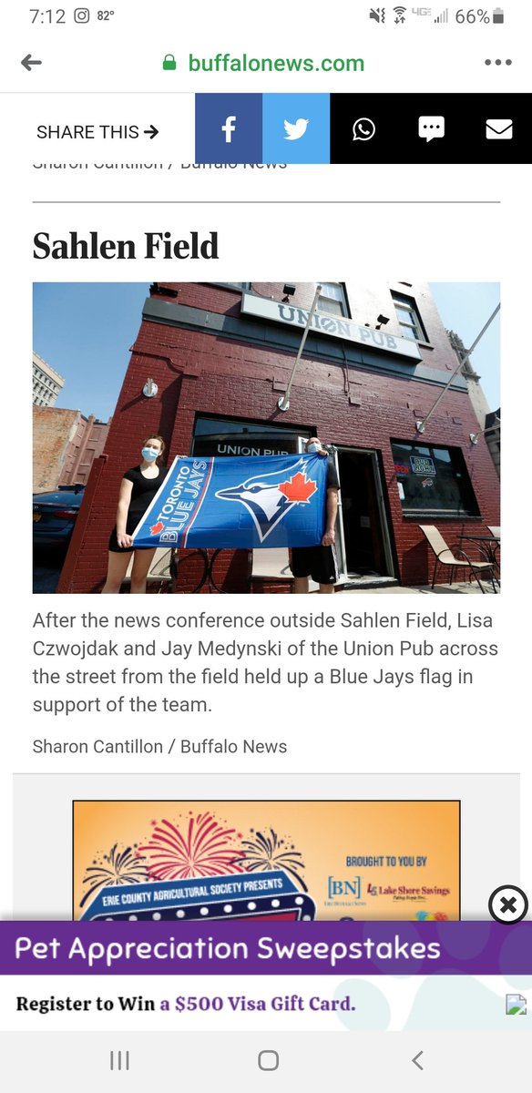 UnionPubBuffalo's tweet photo. Buffalove!!!!!! Let's go Blue Jays!!!!!! https://t.co/0GSOvR6OPA