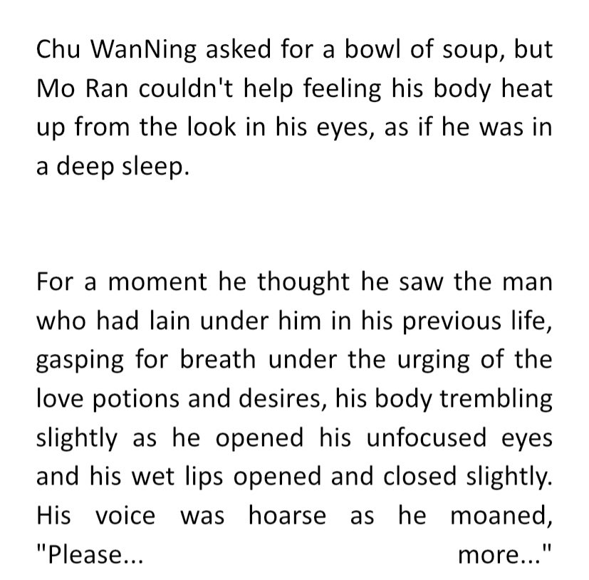 chu wanning: coughing and dyingmo ran: that’s so Sexy