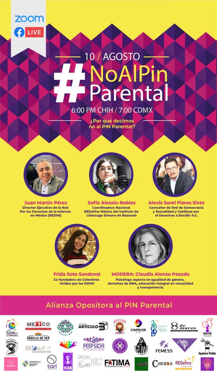 ilsb_ac's tweet image. Hoy a las 7 (hr de la CDMX) 
#NoAlPinParental
📺 Transmisión vía Facebook Live
  👉@derechoinfancia
  👉@DiversidadChih
Participa nuestra compañera @alessiopum del ILSB y  @REDefineMX ;)