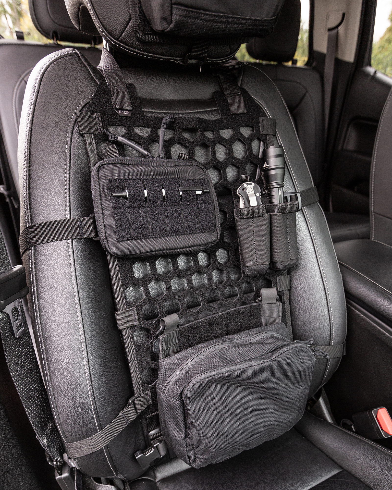 5.11 tactical series top car seat organizer