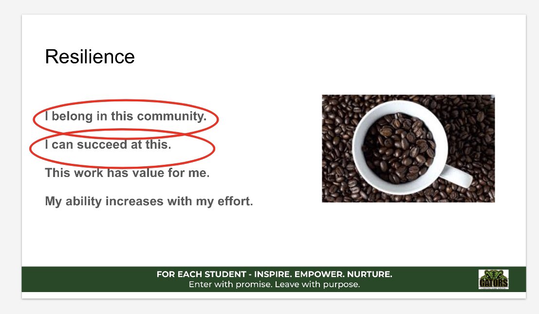 CLSRatliff's tweet photo. A very different opening day- Masks. Careful social distancing. An opening day speech shared via video. 

But some things never change- Optimism. Support. Collaboration. Problem-solving. A focus on kids. 

So grateful for the gator community! #wecansucceedatthis #ForEACHStudent https://t.co/N2NjPoTVUx
