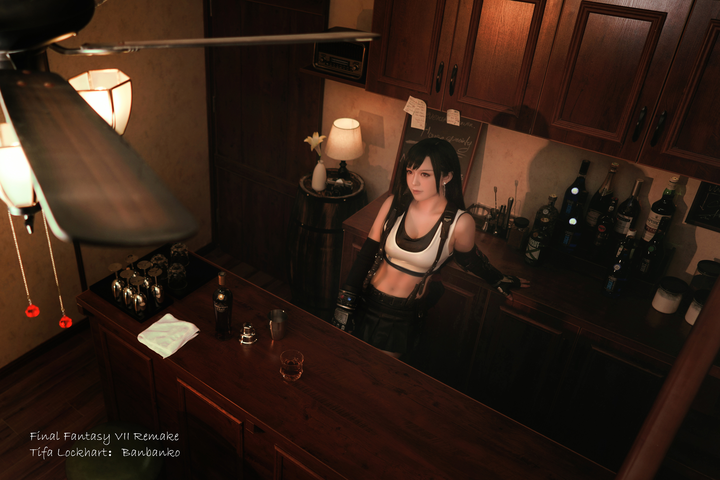 画像,What would you like to drink? 🥃#FF7R  #Tifa #ファイナルファンタジーVII #ティファ https://t.co/l…