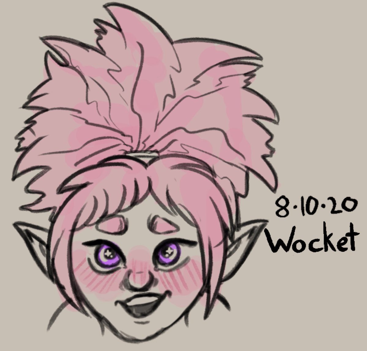 DelphinianDrow's tweet photo. Today’s #drawaface is one of my first dnd characters, Wocket.
#dndoc #dnd https://t.co/XaSTX8s58J