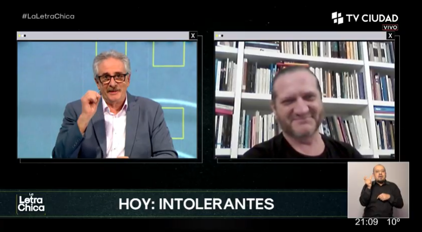laletrachicatv's tweet image. #LaLetraChica Estamos en contacto con el filósofo argentino @sztajnszrajber para hablar de "Intolerantes".