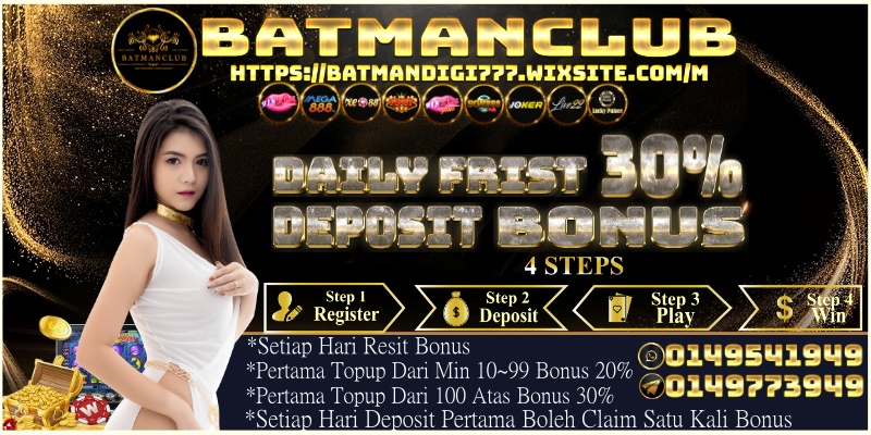 Batman777R's tweet photo. 📌Setiap hari deposit pertama boleh claim satu kali Bonus

💥pertama topup dari min 10~99 
       bonus 20%
💥pertama topup dari 100 atas 
      bonus 30%

#918kiss #malaysia #Online #GaraGaraMainGames  #918kissmalaysia #sky777 #mega888 #pusssy888 #scr888 #trusted918kiss https://t.co/vUf9qlLJXW