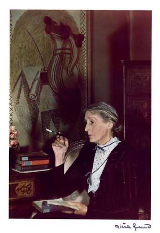 Women writers looking bored and holding a cigarette, part 7 in a series: Virginia Woolf