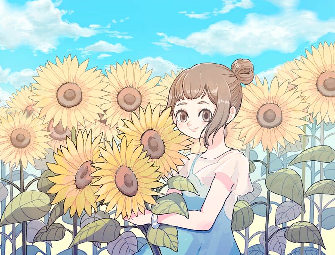 ひまわり 高画質 のtwitterイラスト検索結果
