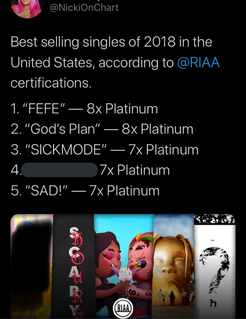 -In 2018, another agenda they were trying to push was manipulating the public into thinking that she had “fallen off”the hate train was a major smear campaign bloggers were trying to discredit her career when she had one of the best selling songs of the year that’s now 9x’s plat.