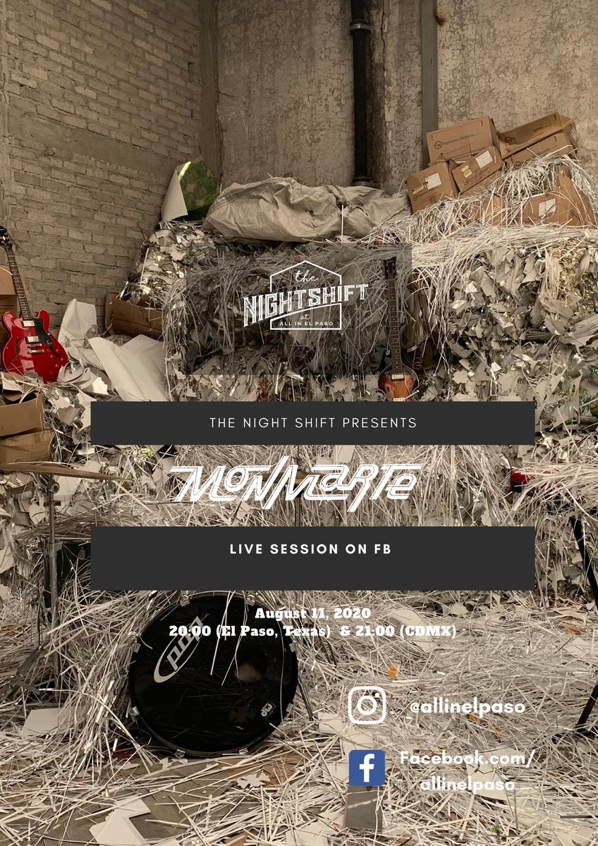Mañana 11 agosto 21:00 hrs por All in el paso 🤘 Facebook.com/allinelpaso