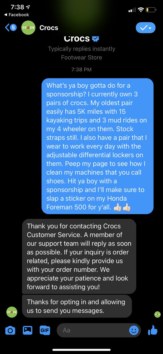 MasterGThuggin's tweet photo. Guys I’m asking your help in getting me sponsored by Crocs. I’m wanting them to make me some custom Honda Crocs. Y’all make this happen. @Crocs #HondaCrocs https://t.co/FS2qmk4e7a