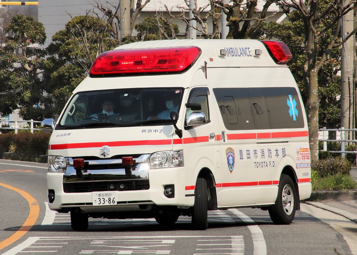 豊田市消防本部 救急中2 2019年1月に導入されたハイメディック。同時に