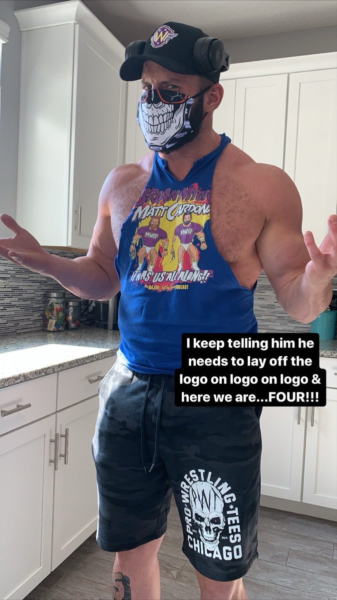 NOTTheBroski's tweet photo. Tired of @StrikingEssence sending this around to her friends and making fun of me just because I like to self-merch myself up with different logos. ๐ #niceonebabe https://t.co/xe5lxVd25F