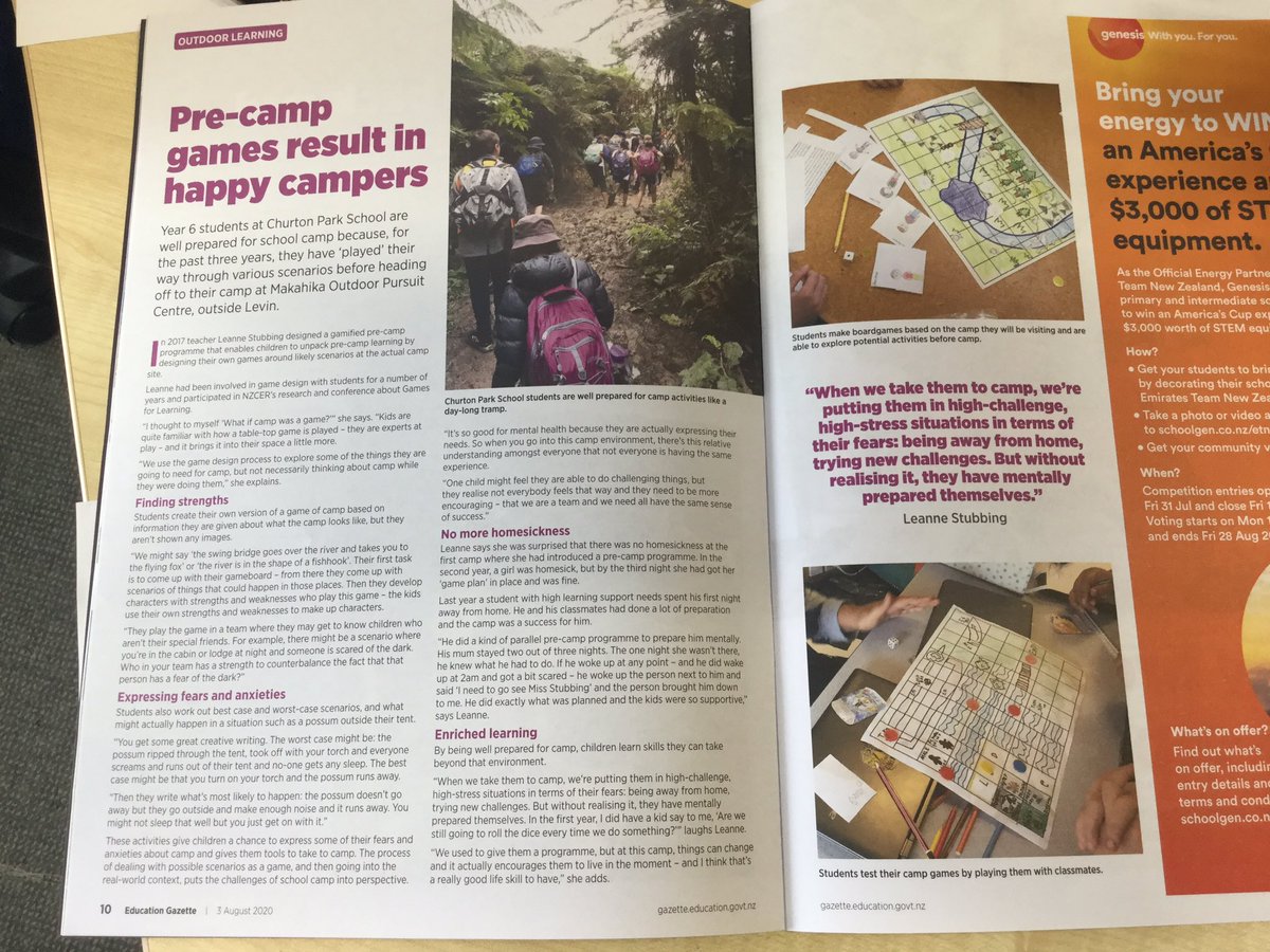 shiftingthinkng's tweet photo. @fivefoot3 and students showing the awesome power of applying games and game design thinking to all areas of school life! Check out p. 10 of the latest Education Gazette #gamesforlearning #gamedesign #edchatnz https://t.co/bTguXdxATQ