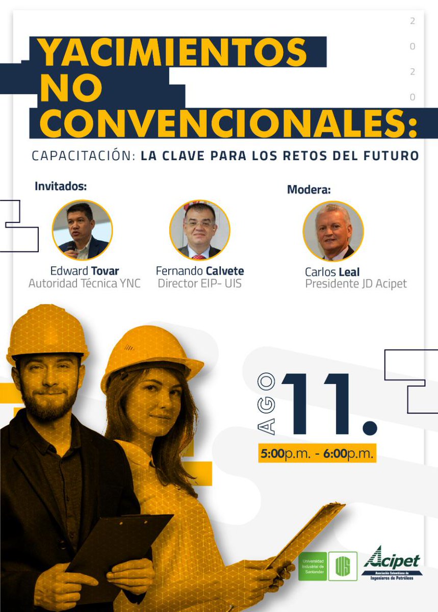 alejocabezas's tweet photo. Estimados colegas mañana tendremos un conversatorio donde hablaremos sobre los retos que tienen los YNC , 11 de agosto. conversatorio virtual sobre Yacimientos no convencionales: “Capacitación, la clave para los retos del futuro”. Aquí 👉🏻https://t.co/dBwHzxBG5o https://t.co/iJSyxfVUql