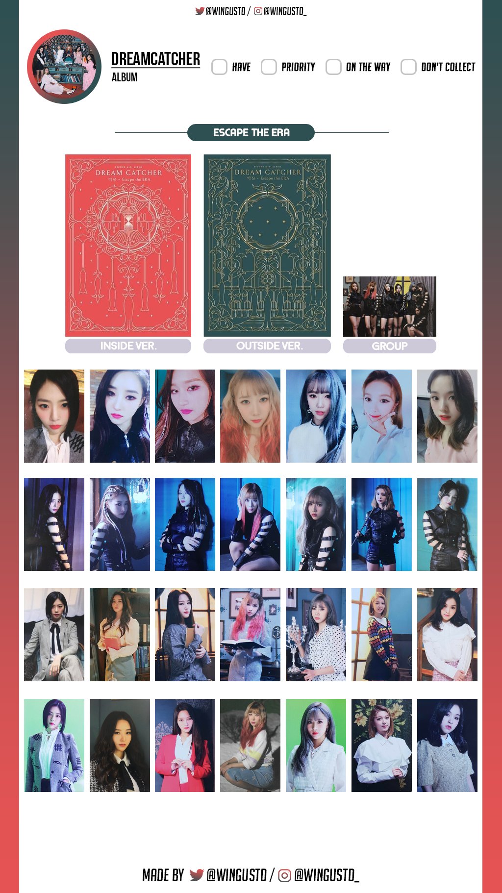 dreamcatcher ダミ トレカ Escape the ERA dreamcatcher ダミ トレカ Escape the ERA DREAMCATCHER