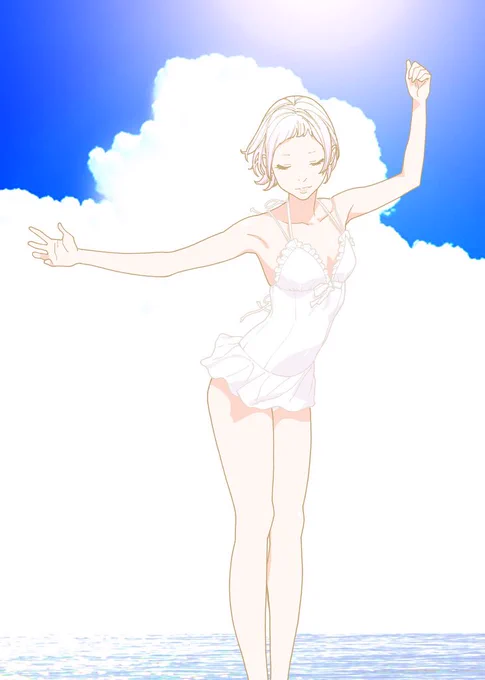 紫外線音頭 下書き→完成 