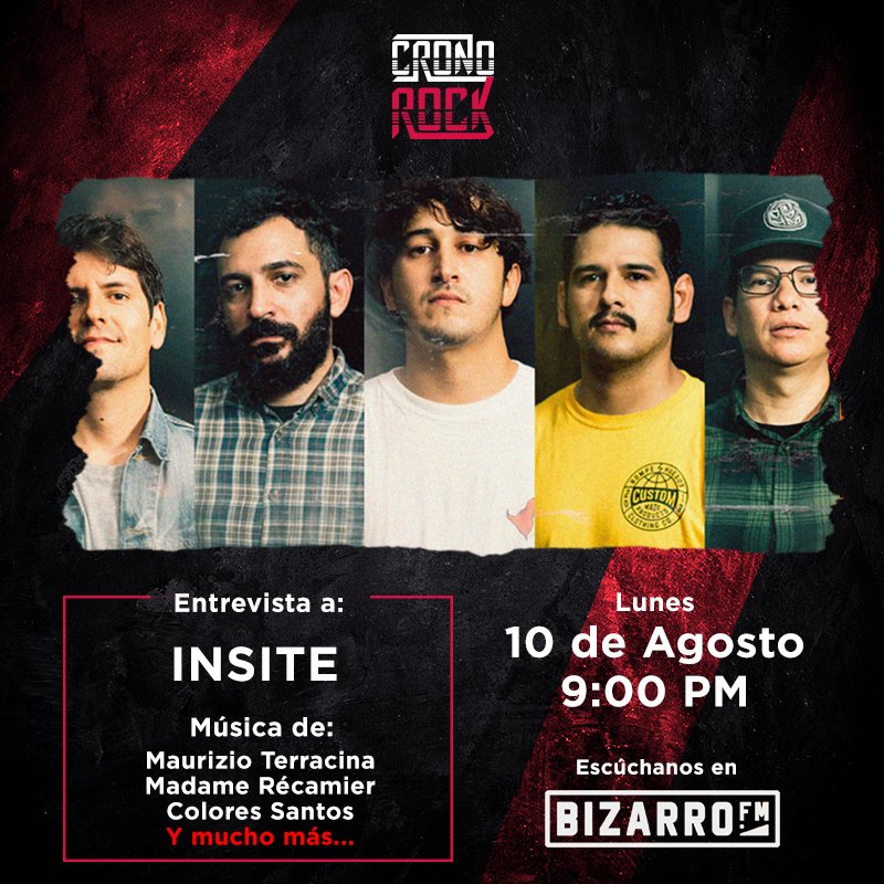 RinconRuidoso's tweet photo. Hoy a las 9 platicaré con Tano de @Rockinsite, habrá música de @ColoresSantosMx, @vanezamoraa, @madamerecamier y mucho más.

Los espero en Cronorock MX por @bizarrofm. Descarga la App o escucha directo en https://t.co/3ol7lsSerk 😉 https://t.co/S7kKAh8TcM