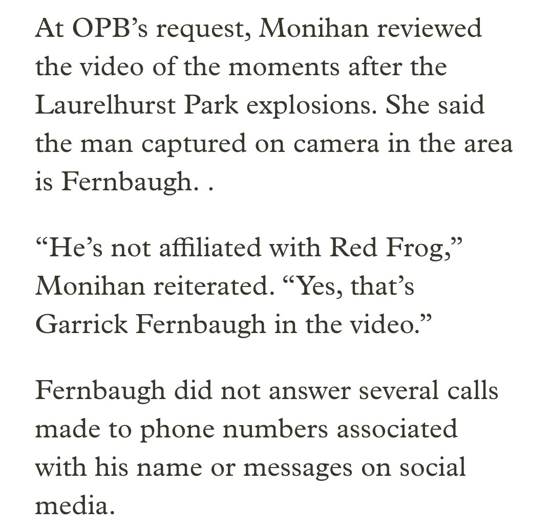 [At OPB’s request, Monihan reviewed the video of the momen