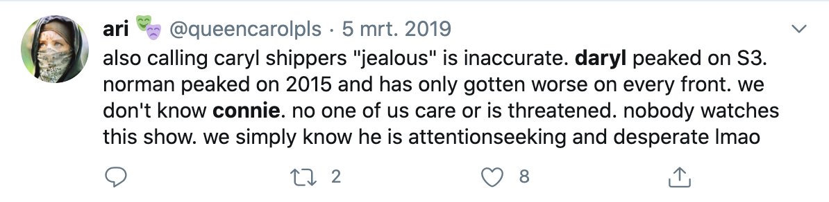 Lmaooo this person is obsessed and is definitely "jealous", you'll see more of them but let's recap. They have attacked Norman, Danai, and Cudlitz so far.