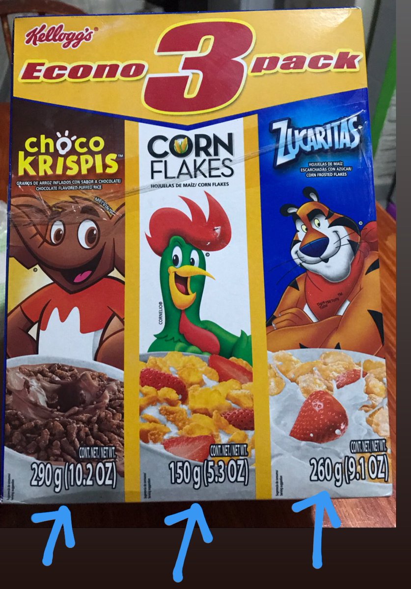 EdwardDenys's tweet photo. Alguien me puede explicar la razón de esta diferencia de gramos, en esta “promoción” #MeBajaron https://t.co/wVMwVebB8N