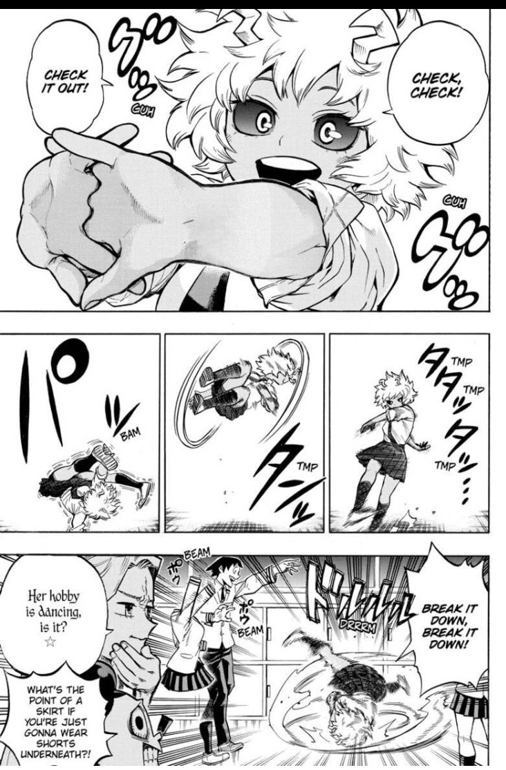 For 280 chapters Mina has been presented as that cheerful teenager full of energy who clearly always lightened the mood in the story. A perfect example would be when we learned how everybody ranked during the midterm exams, literally 2nd from the bottom & she just laugh it off