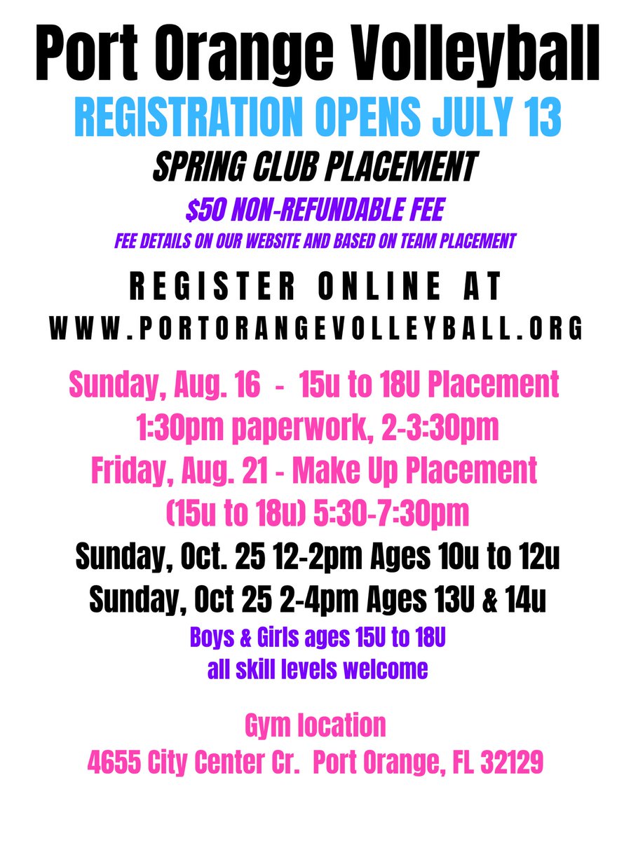 _POVolleyball's tweet photo. Registration for Spring Club ball happening this Sunday! Come play with POV https://t.co/kFLgY21t7J