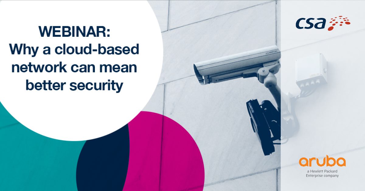 CSA_Innovate's tweet photo. Get expert advice and insights from CSA and @ArubaAPAC on why upgrading to a cloud-based network could boost your organisation's security. View our SD-Branch on-demand webinar here https://t.co/zHRdZPFZTq #SDBranch #Aruba #CloudNetwork #CyberSecurity https://t.co/UAVEKRGUZ1