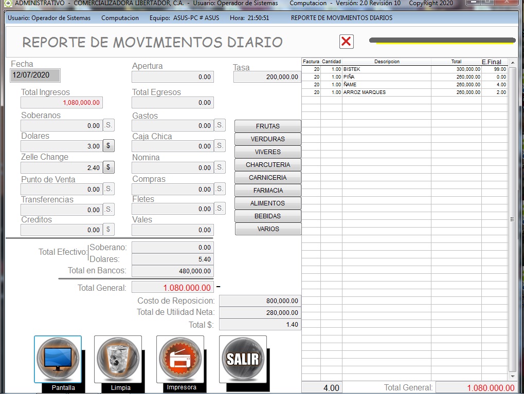 SISTEMA_EXPERTO's tweet photo. SOFTWARE INTEGRAL ADMINISTRATIVOS FRUTAS &amp; VERDURAS, SISTEMAS EXPERTOS, C.A., CASA DE SOFTWARE. ,  0414-623-86-72, WHATSAAP 0416-466-47-64 https://t.co/VCnlDxp8k6