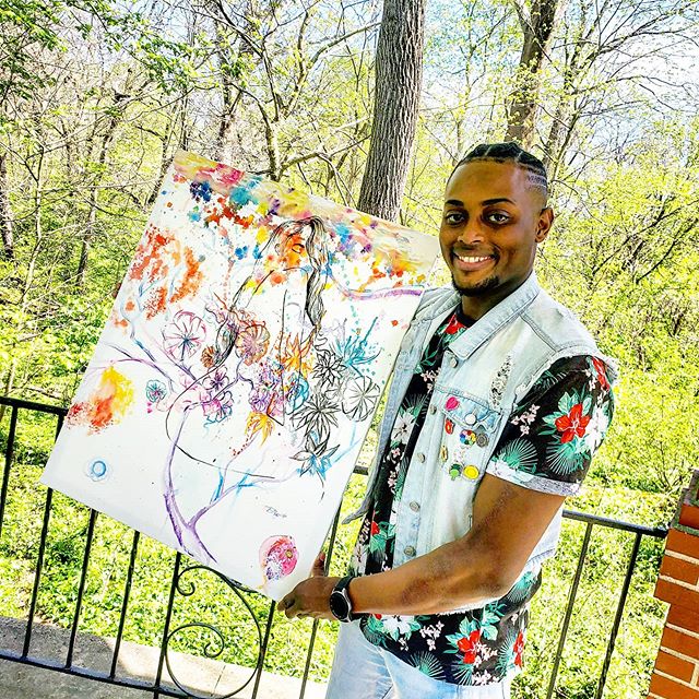 Da_Mayo's tweet photo. @NotAFuckinBaker It cost zero dollars to look at my paintings. I hope they can help others see the beauty in all humans we need right now https://t.co/yTKMkw4n87 https://t.co/jqJoRtF3dA