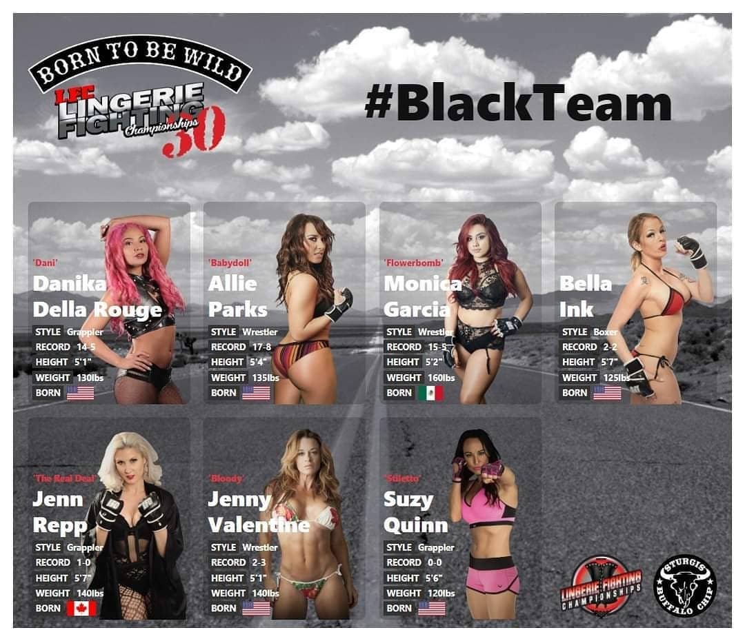 FanboyNation's tweet photo. .@LingerieFC goes down tomorrow night in Sturgis, SD. Pick your team and your favorite fights for #LFC30 #burlesquemma #mma #mixedmartialarts #martialarts #wrestling #fanboynation https://t.co/jpoSRDNprl