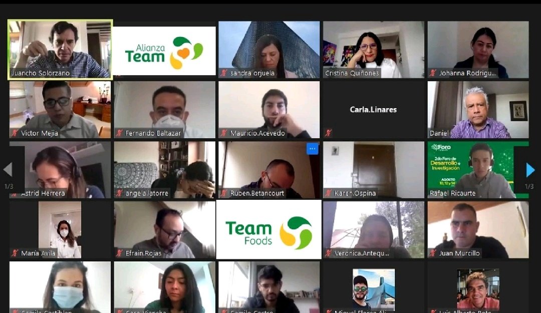 cristinaq's tweet photo. #Conferencia Muchas gracias al equipo de #AlianzaTEAMS y #TEAMFoods de Colombia, Chile y México por el espacio de hoy!. Nos gustó presentarles la conferencia #InsightsParaInnovar: Visión desde las Personas al equipo de Investigación y Desarrollo. #Innovación #DesnudezMental ☝️ https://t.co/RQBH1gd7X0
