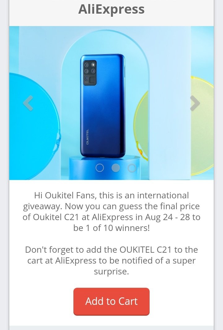 Maxdroid_'s tweet image. Sorteo Internacional @oukitelmobile C21. | 10 Ganadores.

Participa aquí: bit.ly/31yW1jO