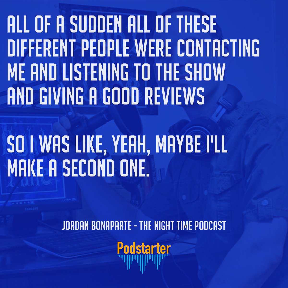 Podstarterio's tweet photo. Some wisdom from Canadian podcasting legend, Jordan Boneparte.
https://t.co/VOcenzrhXd
#podcast #podcasthosting #podcastrecommendation #podcastrecommendations #podcastaddict #podcastofinstagram #podcasts #podcastlover #podcastfamily #podcastaddicts #podcastoftheday #podcaststudio https://t.co/sku8CvtGY1
