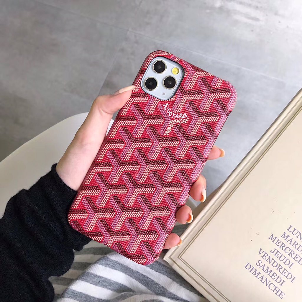 Pink Goyard iPhone Case