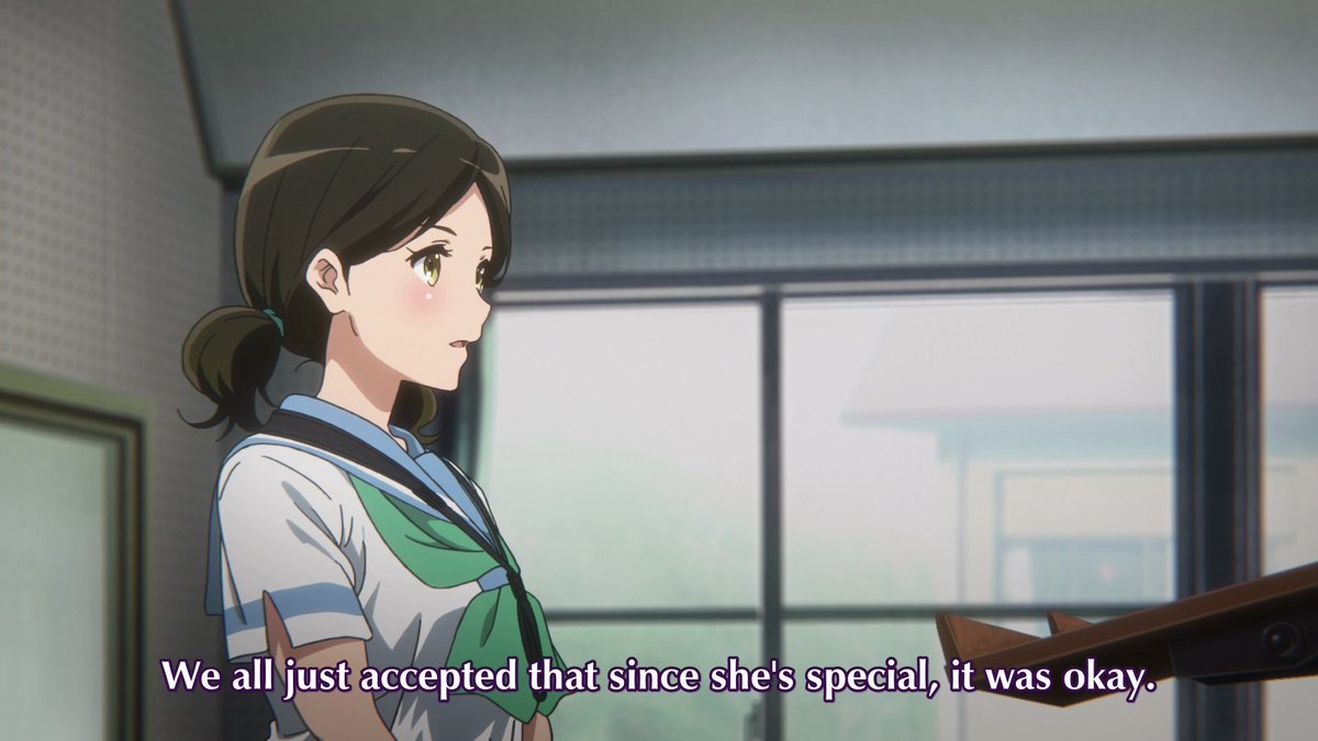 Haruka hit the nail on the head earlier when she mentioned how Asuka wasn't special, she's just a person who was idolized to the point where she was perceived as someone more special than she actually is while Asuka had to maintain to that image to appease people. (4/5)