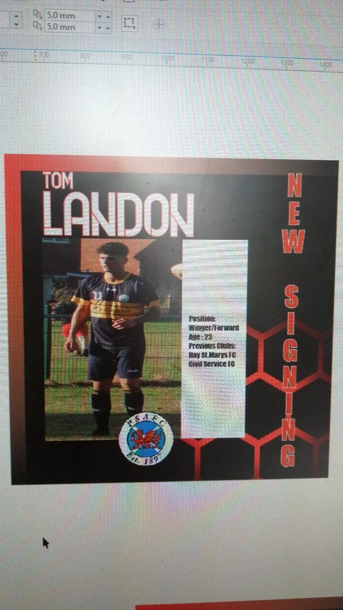Presteigne St Andrews FC (@psafc_football) on Twitter photo ***NEW SIGNING***
Subject to International Clearance we are delighted to announce that <a href="/tomlandon9/">Tom Landon</a> is to sign for the club from Civil Service FC based in Hereford. Another great addition. Welcome Tom!!! #psafc ***NEW SIGNING***
Subject to International Clearance we are delighted to announce that <a href="/tomlandon9/">Tom Landon</a> is to sign for the club from Civil Service FC based in Hereford. Another great addition. Welcome Tom!!! #psafc