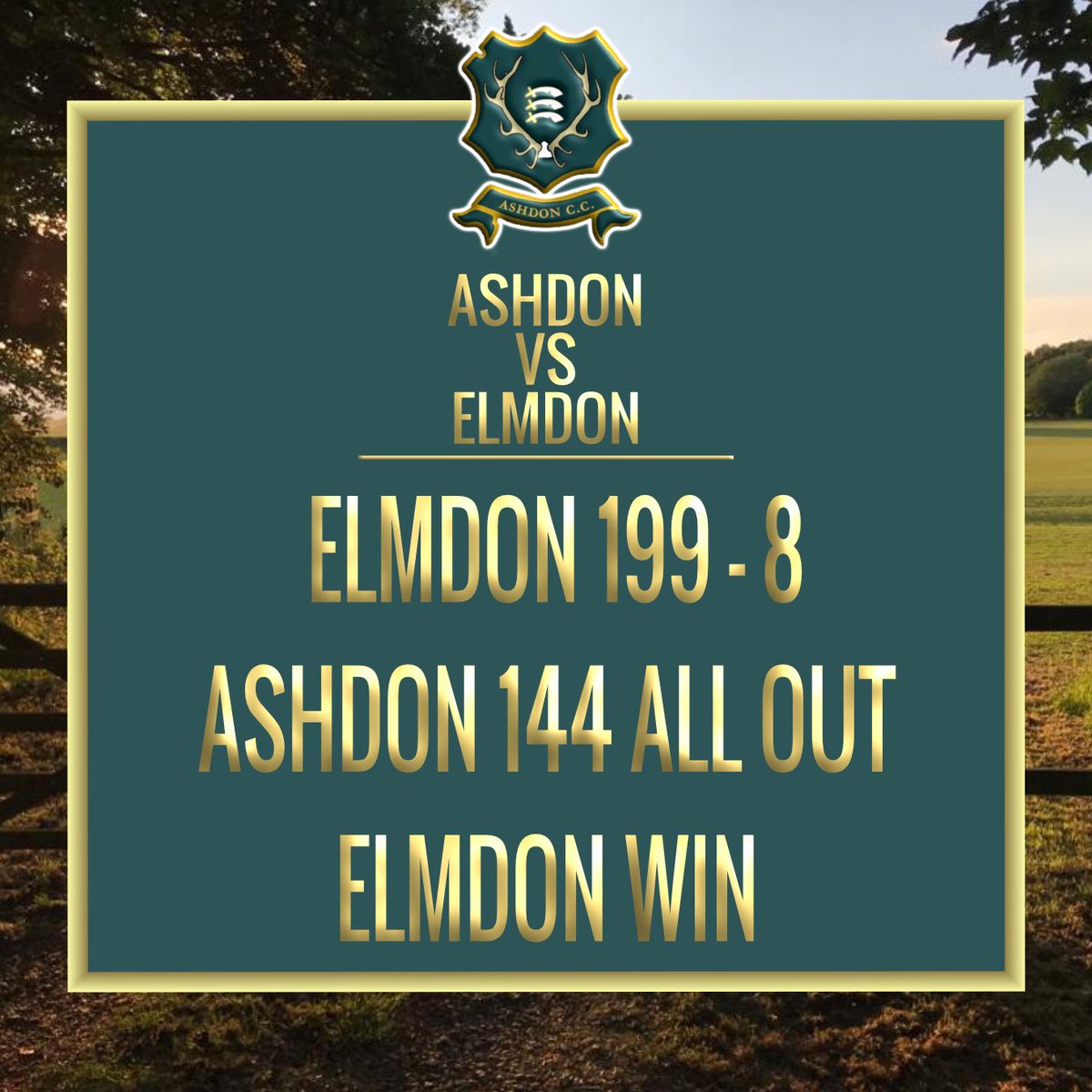 Well done to Elmdon for their victory over Ashdon at the weekend. We’ll be looking to bounce back in our next match #Ashdon #cricket #villagecricket