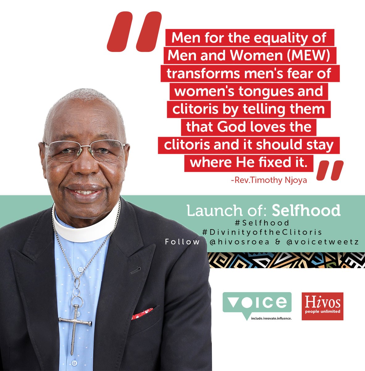 We are proud to be part of Rev. <a href="/timothynjoya/">Timothy Njoya</a>'s book launch this afternoon. Moderated by <a href="/njokingumi/">Dr. Njoki Ngumi</a>, the message is simple: Women's ''Right to be'' in ending set gender norms that have permeated extreme forms of inequality such as FGM. 
#Selfhood
#DivinityoftheClitoris